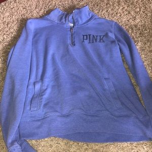 pink quarter zip
